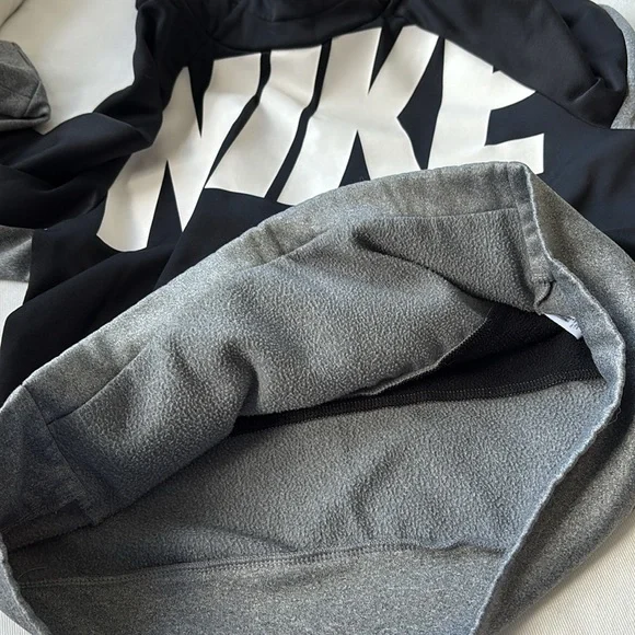 Nike Black and Gray Dri-fit hoodie Youth - Picture 5 of 6
